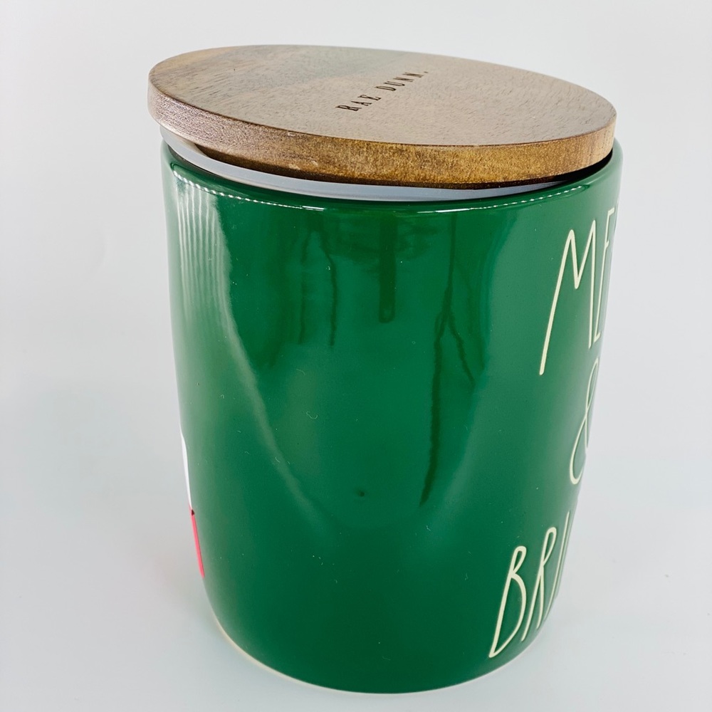 Rae Dunn Green Merry and Bright Container - Picture 4 of 10
